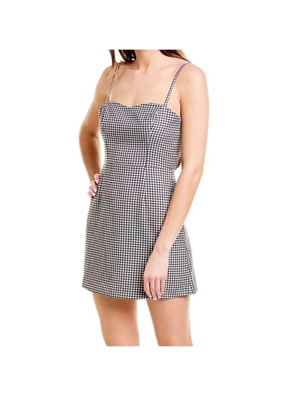 French Connection Monochrome Checkered Dress Size 12 Nwot